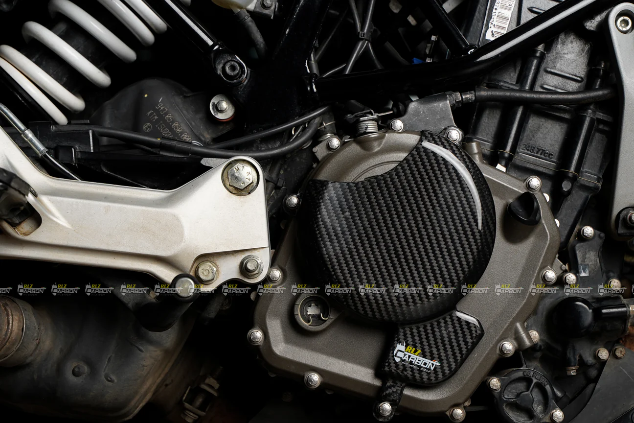 RLZ MOTORSPORT Carbon Fiber Clutch Cover Protector for KTM RC 390 2018+