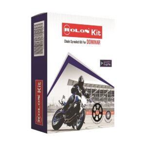 ROLON Orange Chain and Sprocket kit for PULSAR NS 200 NEW - KIT HPORO 376