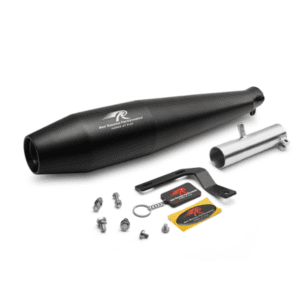 Red Roosters HONDA H'NESS CB 350 & CB 350 RS EXHAUST PEGASUS RS BLACK MATTE