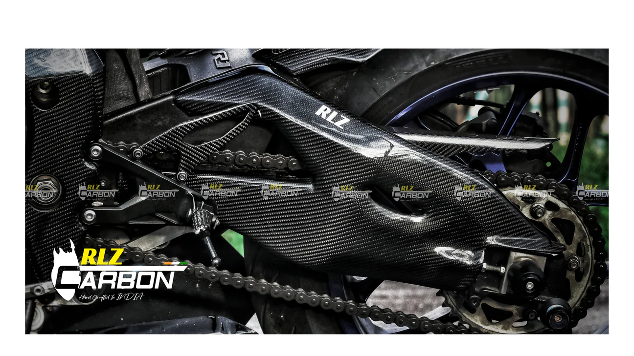 RLZ MOTORSPORT Carbon Fiber Swing Arm Covers for Yamaha R1 2015+