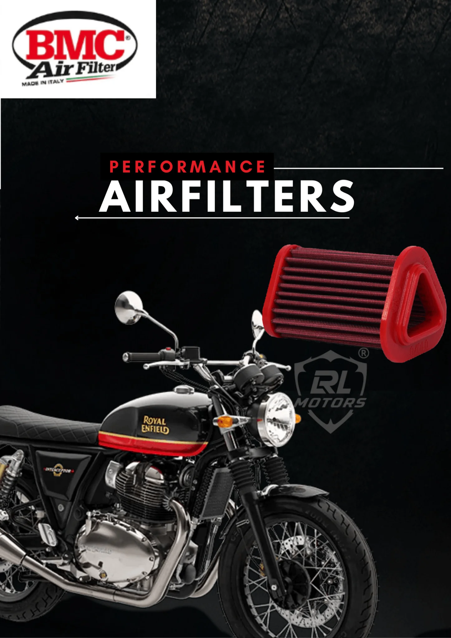 BMC AIRFILTERS ROYAL ENFIELD INTERCEPTOR /CONTINENTAL GT 650 19>