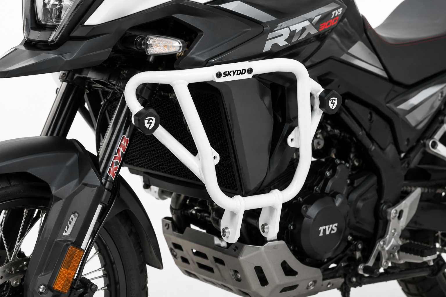 Skydd - TVS RTX 300 - Lower crash guard - White -