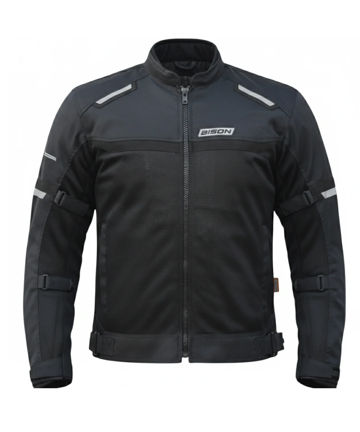 Bison Masculine Black Riding Jacket