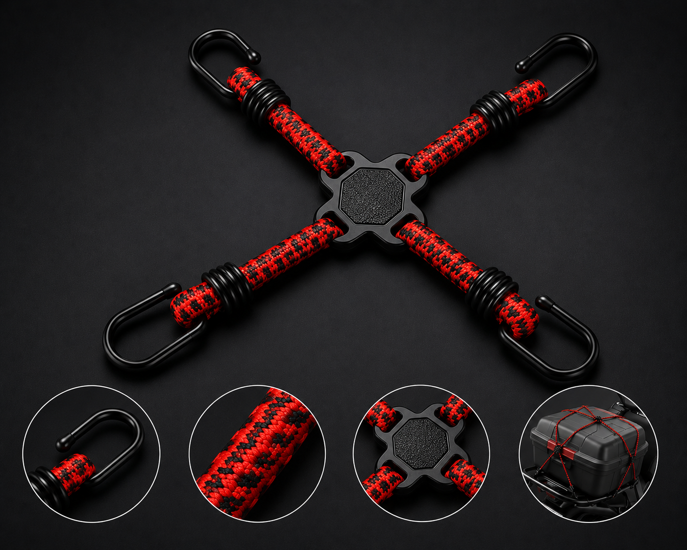 4 Hook Bungy cord