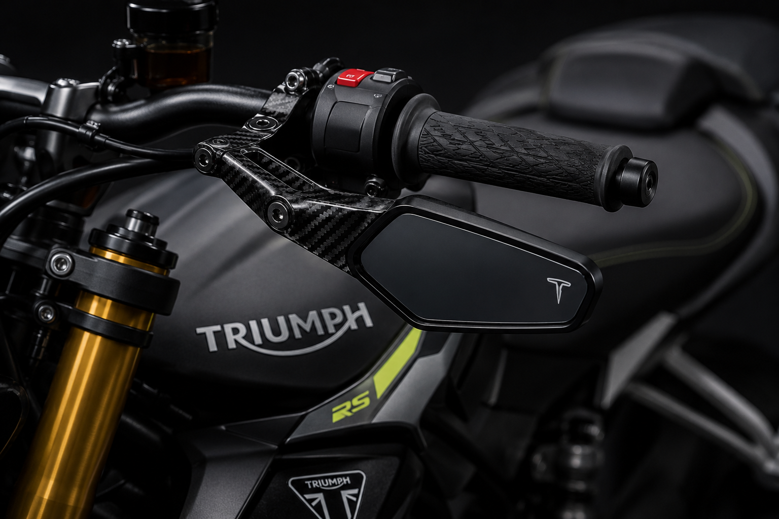 Carbon Stealth mirror Yoke Fitting