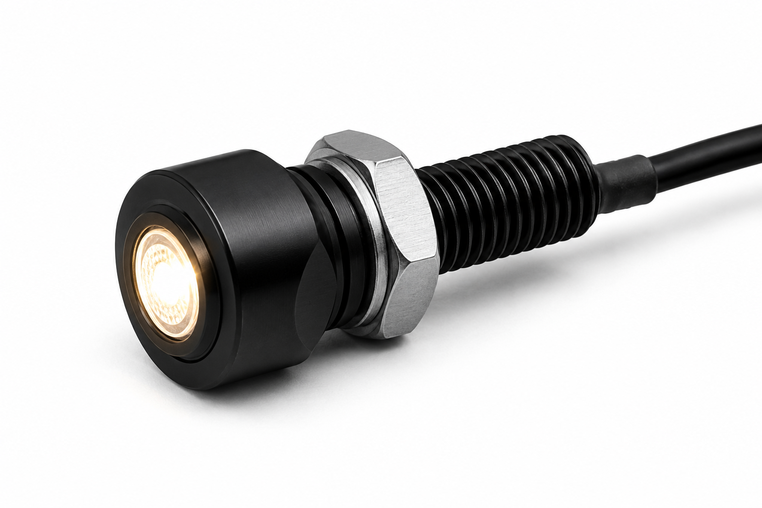 Number plate bolt light