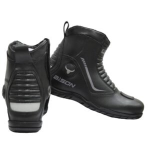 Bison - MC Defender iding Boots - Black - 8