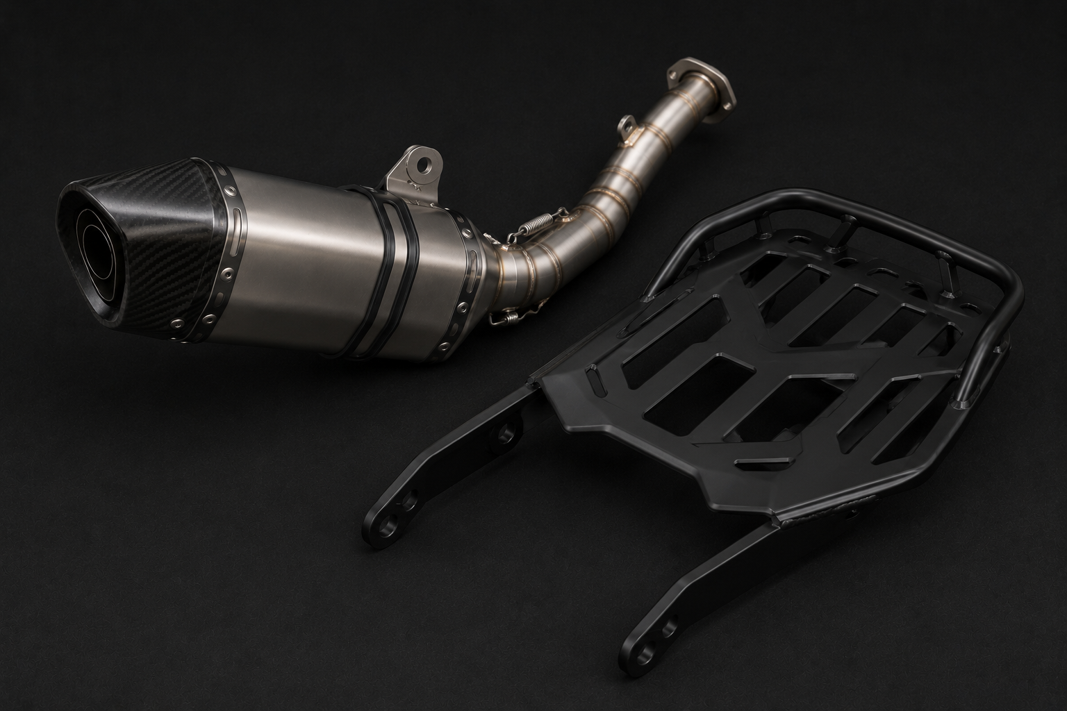 HT Exhaust - TVS Raider 125 - Top Rack