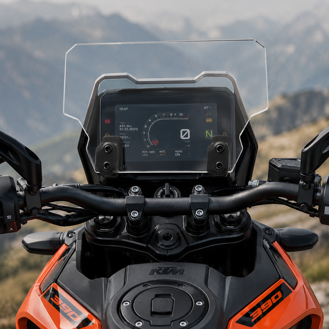 Mototrendz Acrylic Display Protector For KTM Adventure V2