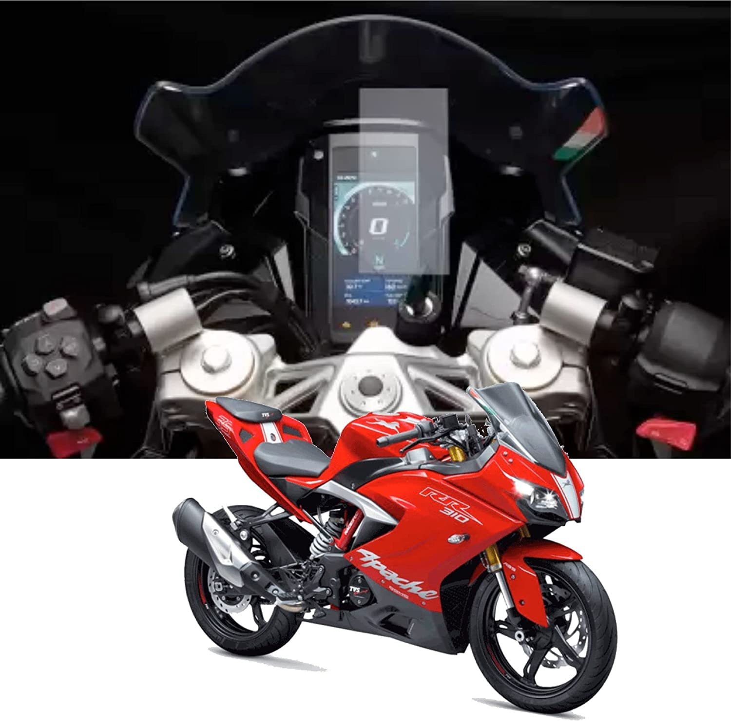 Mototrendz Acrylic Display Protector For Apache RR310