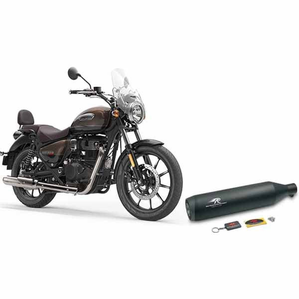Meteor 350 Way2Speed Gunner Matt black Exhaust