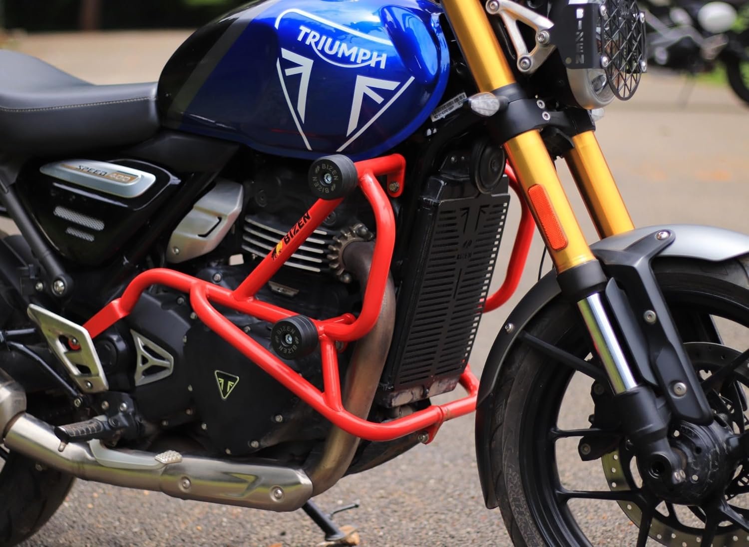 Bizen - Triumph Speed / Scrambler 400 - Crash guard - Red
