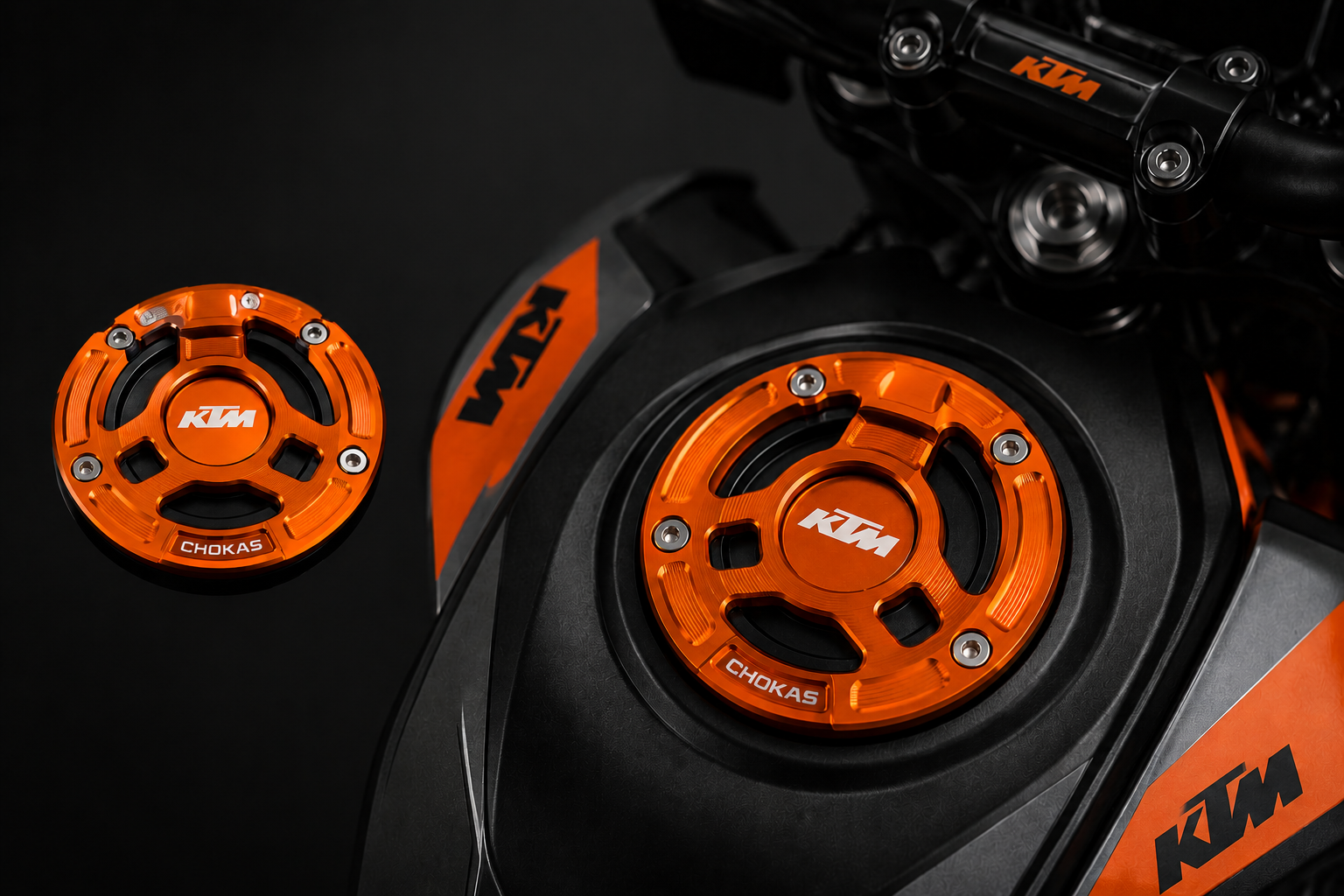Chokas KTM Petrol Cap - Orange
