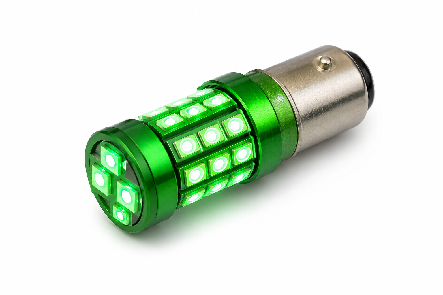 Green LED parking blinking bulb