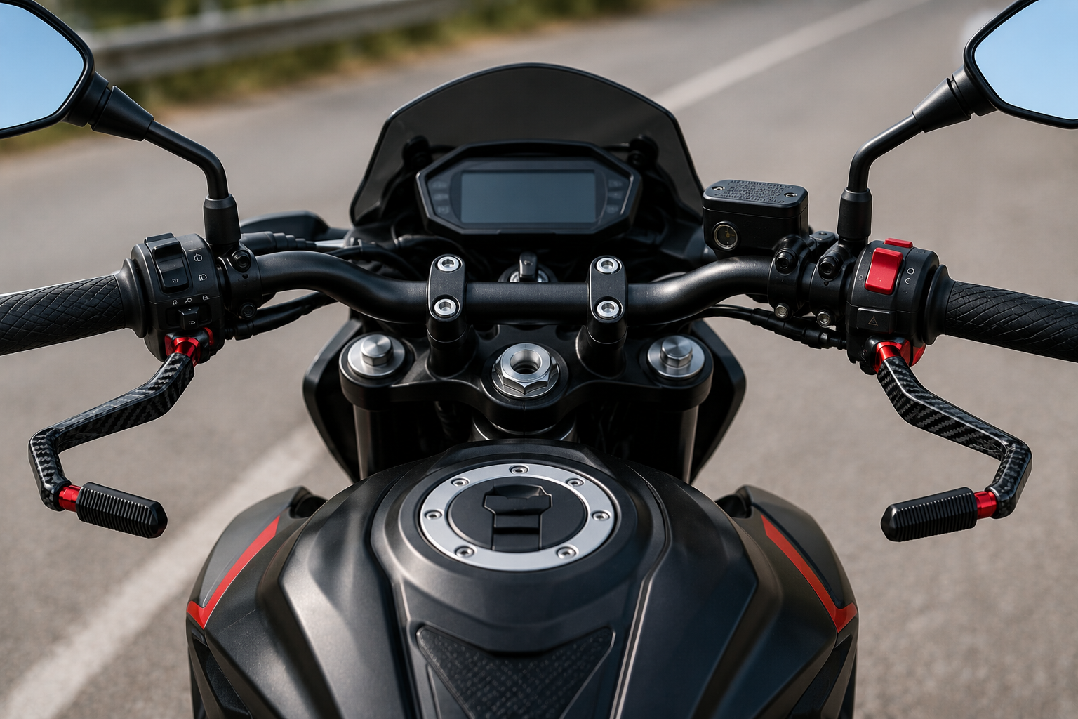 Dual Ton Lever Guard - Carbon