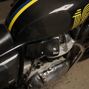 RLZ Carbon Fiber Custom Design Heat Shield for Royal Enfield Interceptor 650 & GT 650