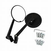 BSDDP - Round Anti Glare Mirror Carbon Finish Y/F