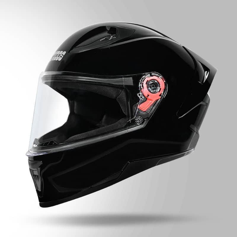 Studds Raider Super w/t Spoiler - Glossy Black - L