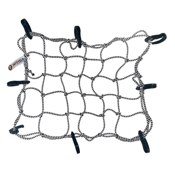 Reflective Bungy Net- Black