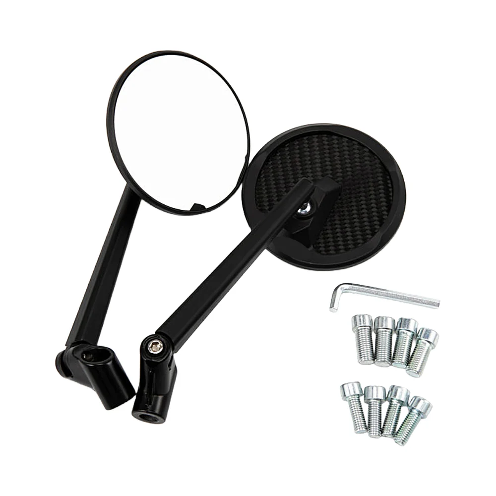 BSDDP - Round Anti Glare Mirror Carbon Finish Y/F