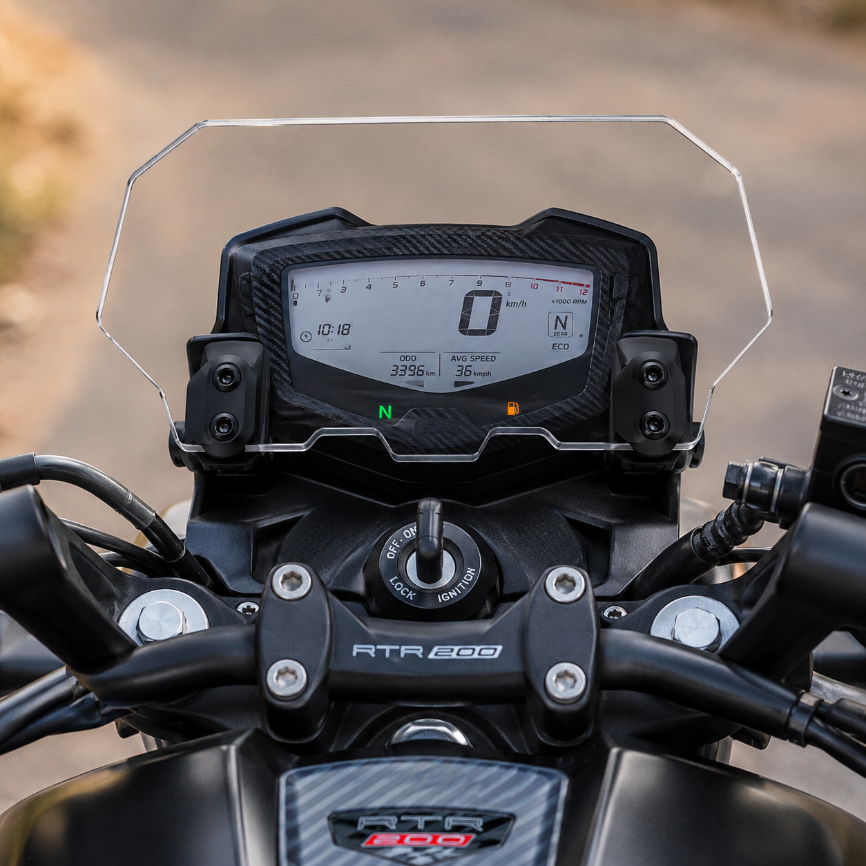 Mototrendz Acrylic Display Protector For RTR 200