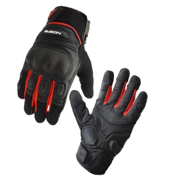 AIR PRO - BLACK RED GLOVES - Bison Progear
