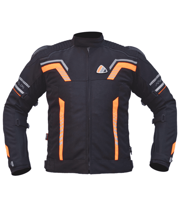 AVATAR V.2 - BLACK HI-VIZ ORANGE JACKET - Bison Progear