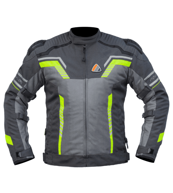 AVATAR V.2 - GREY HI-VIZ GREEN JACKET - Bison Progear