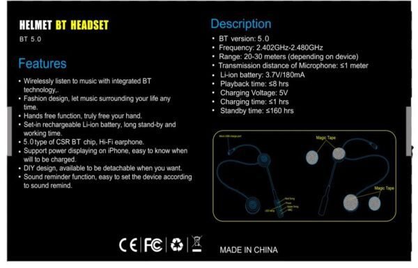 AXXO Helmet Bluetooth