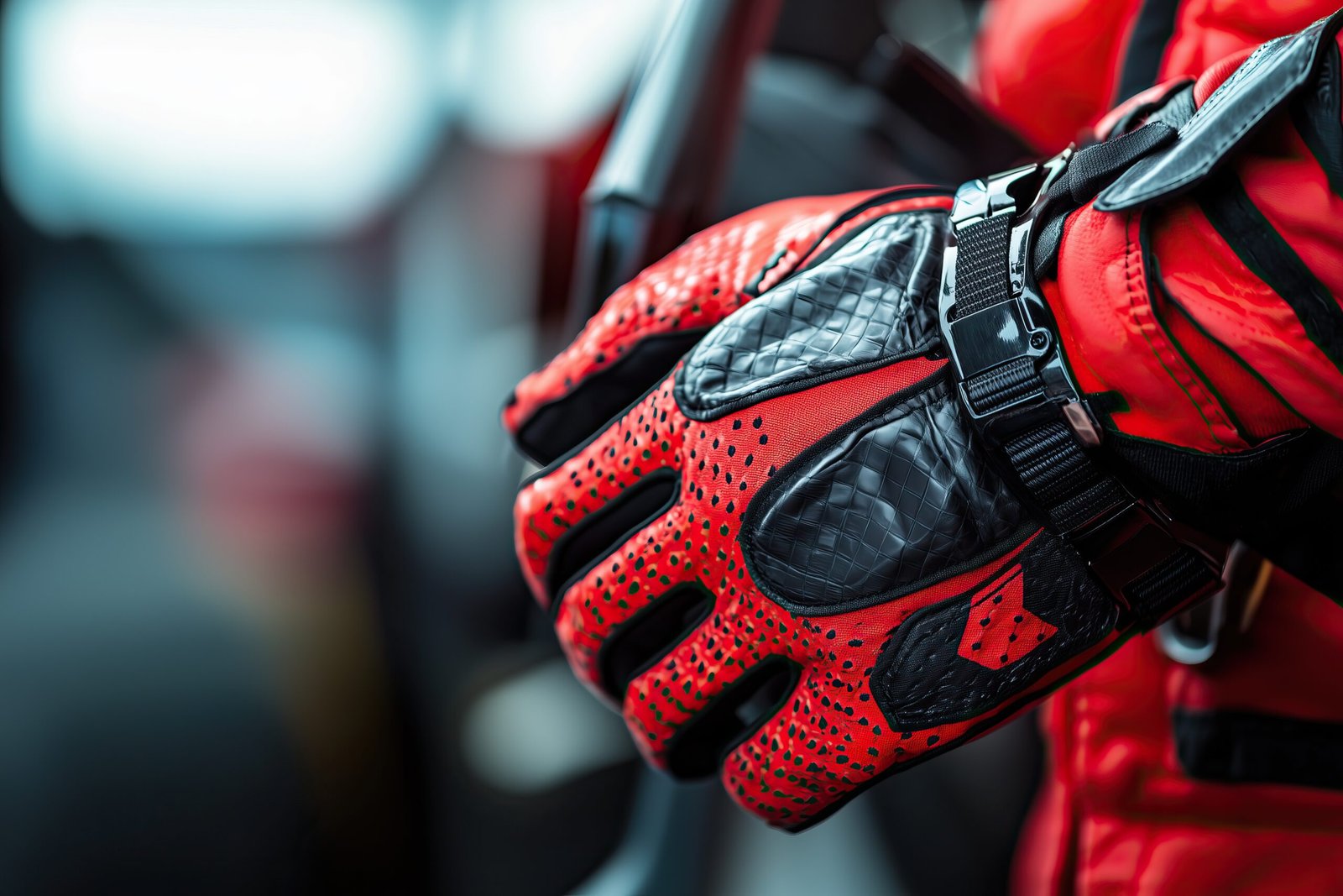 Motowear Comute Gloves - Red