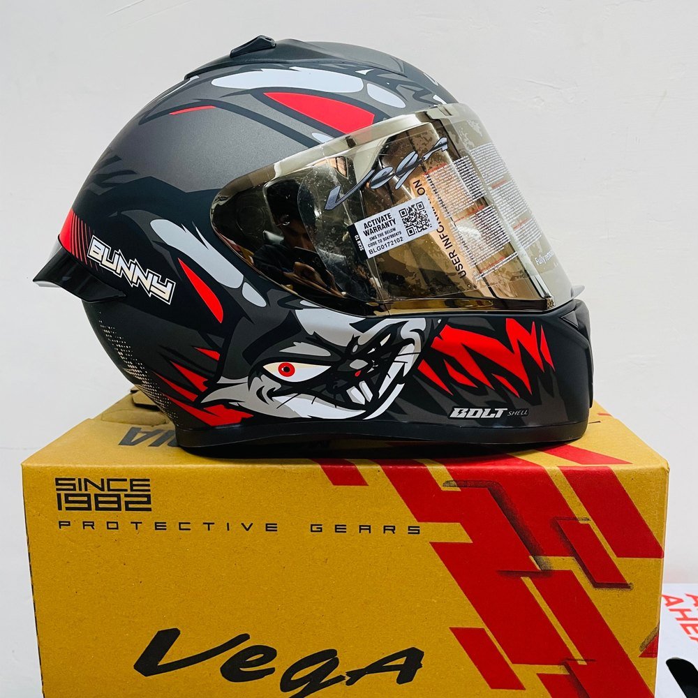 Vega Bolt DX Bunny - Black/Red - M