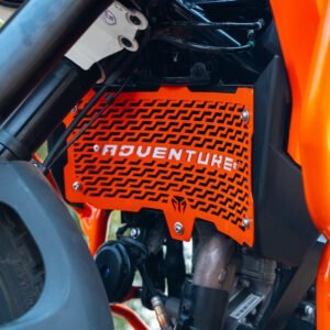 ORANGE RADIATOR GUARD (MS) FOR KTM 390 Adventure/Adventure X