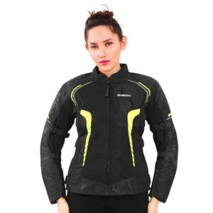 PHOENIX WOMEN'S RIDING JACKET- HI-VIZ NEON - Bison Progear