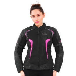 PHOENIX WOMEN'S RIDING JACKET- HI-VIZ PINK - Bison Progear