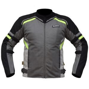 RAPTOR V.2 - BLACK GREY HI-VIZ GREEN JACKET - Bison Progear