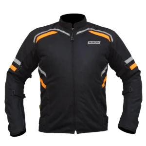 RAPTOR V.2 - BLACK HI VIZ ORANGE JACKET - Bison Progear