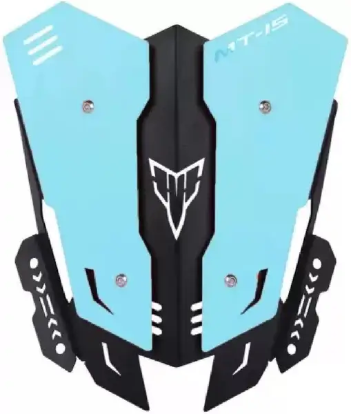 Mtechnics - MT 15 - Metal Visor - Cyan
